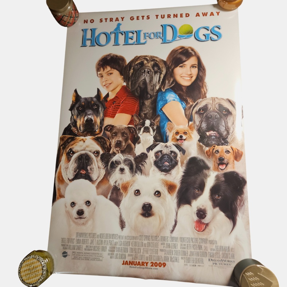 Hotel for Dogs 2008 Original Promo Movie Poster Double‎ Sided 27x40 Emma Roberts
